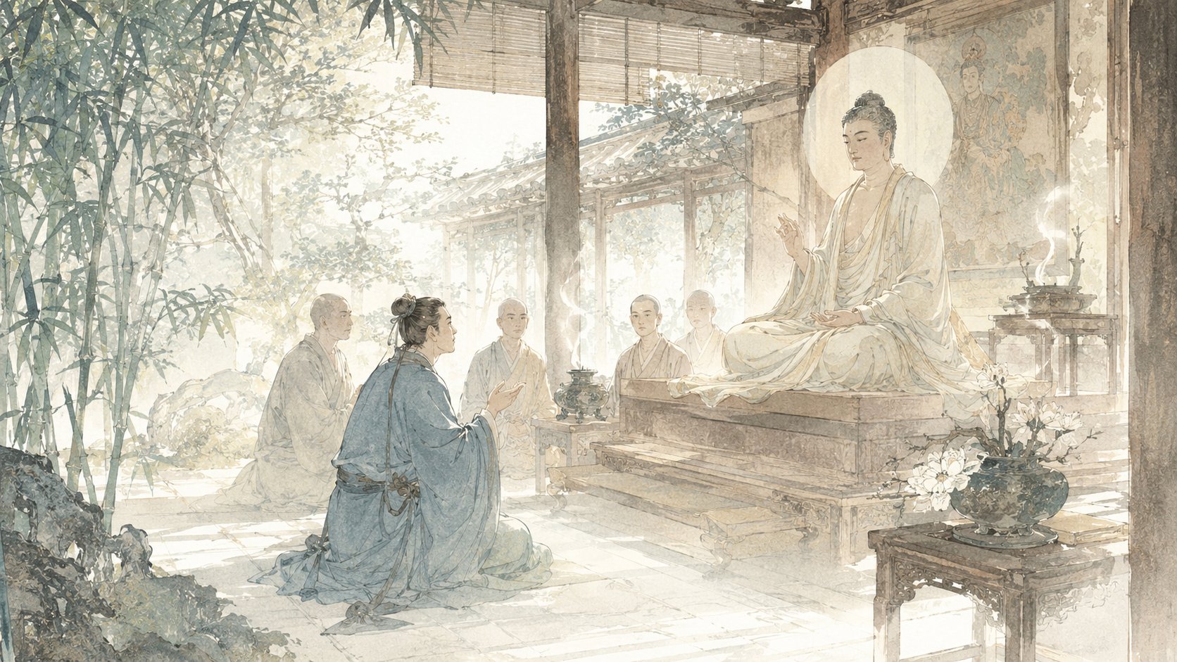 第 2 品第 1 张配图：云何应住？云何降伏其心？