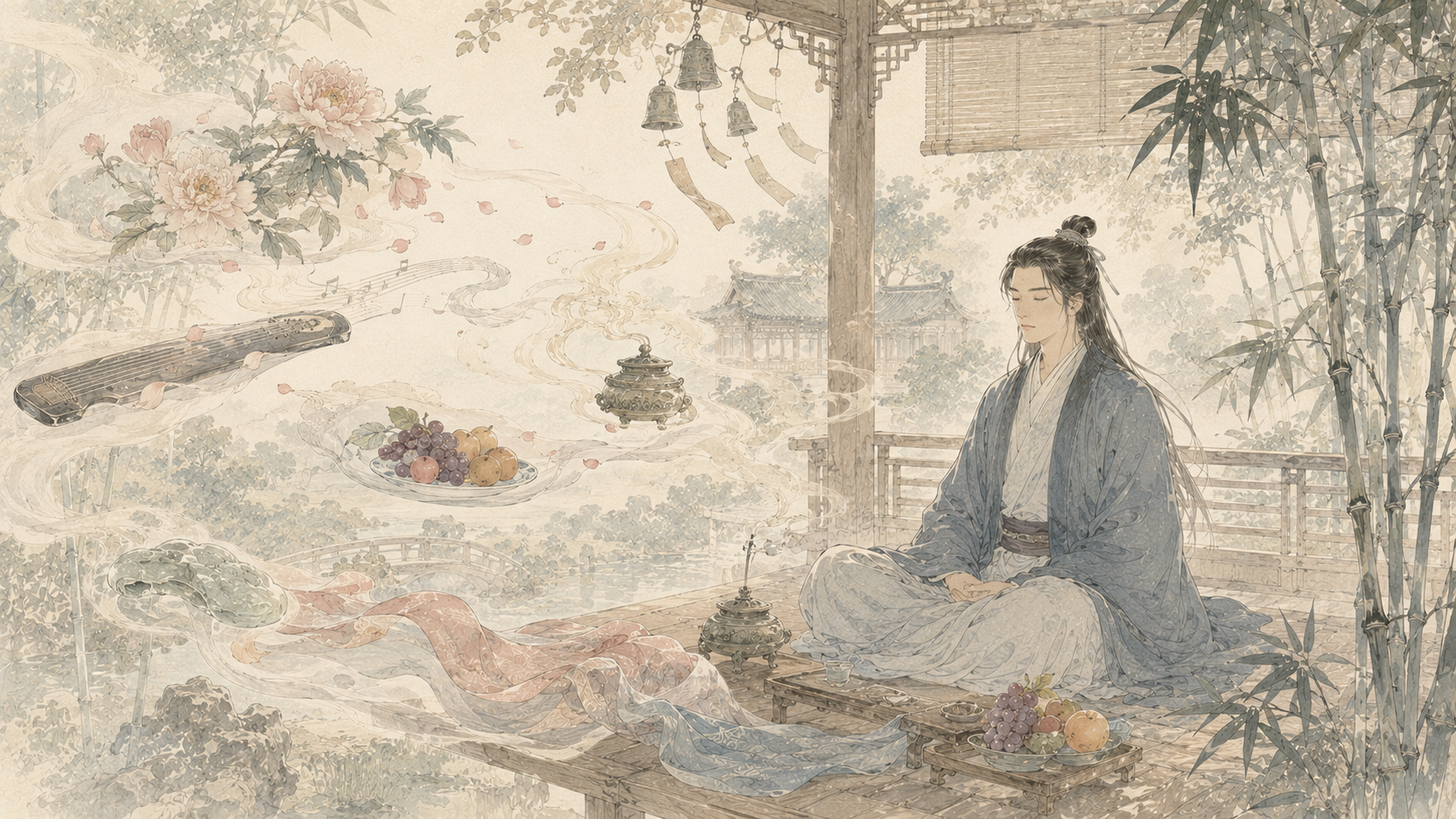 第 10 品第 1 张配图：不应住色生心，不应住声香味触法生心。