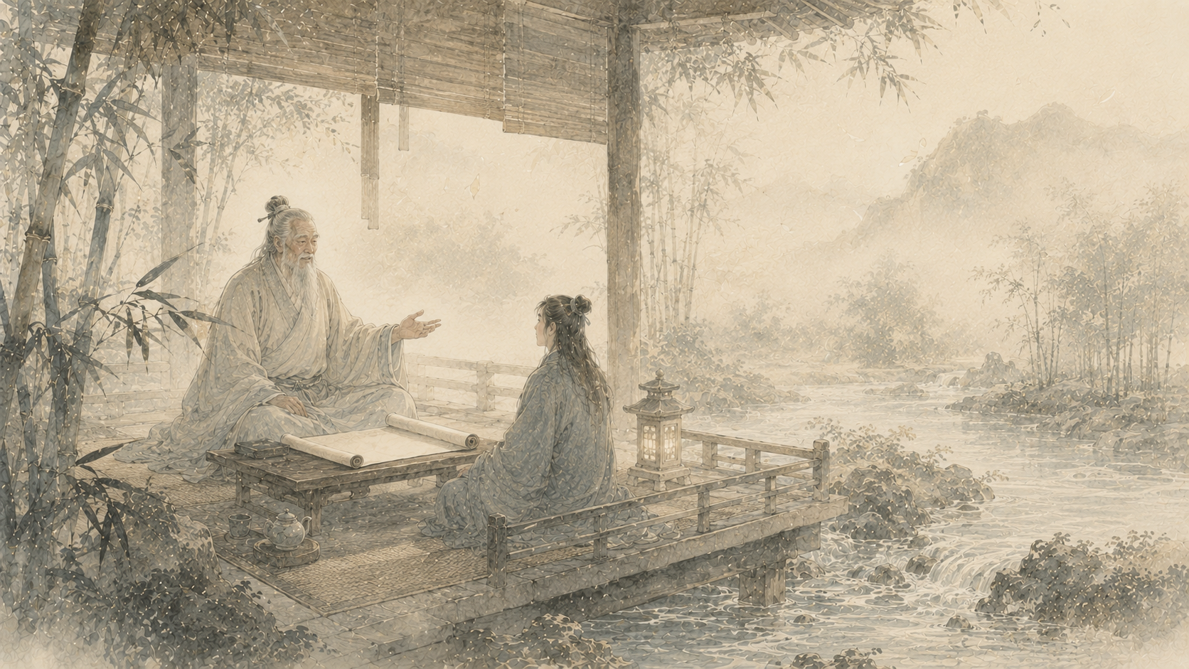 第 21 品第 1 张配图：说法者，无法可说，是名说法。