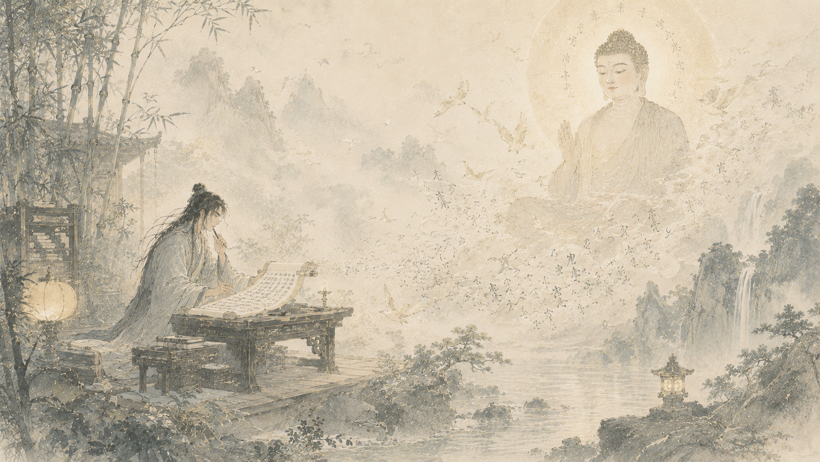 第 21 品第 2 张配图：若人言：如来有所说法，即为谤佛，不能解我所说故。