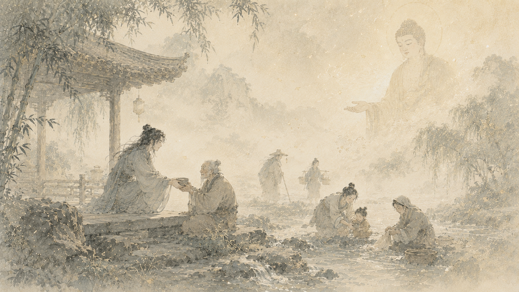 第 23 品第 2 张配图：所言善法者，如来说即非善法，是名善法。